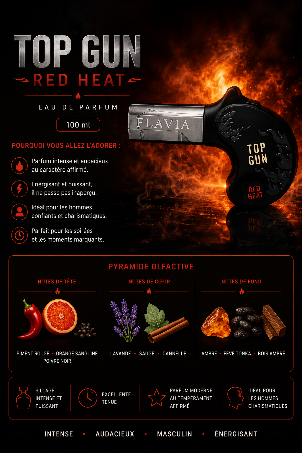 Top Gun Red Heat - 100 ml