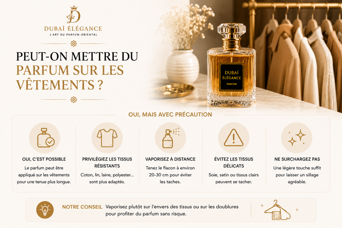 Peut-on mettre du parfum sur les vêtements ?