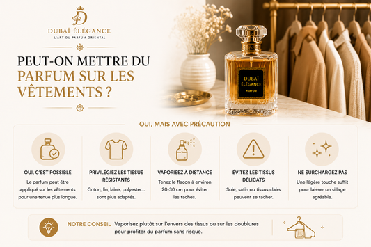 Peut-on mettre du parfum sur les vêtements ?