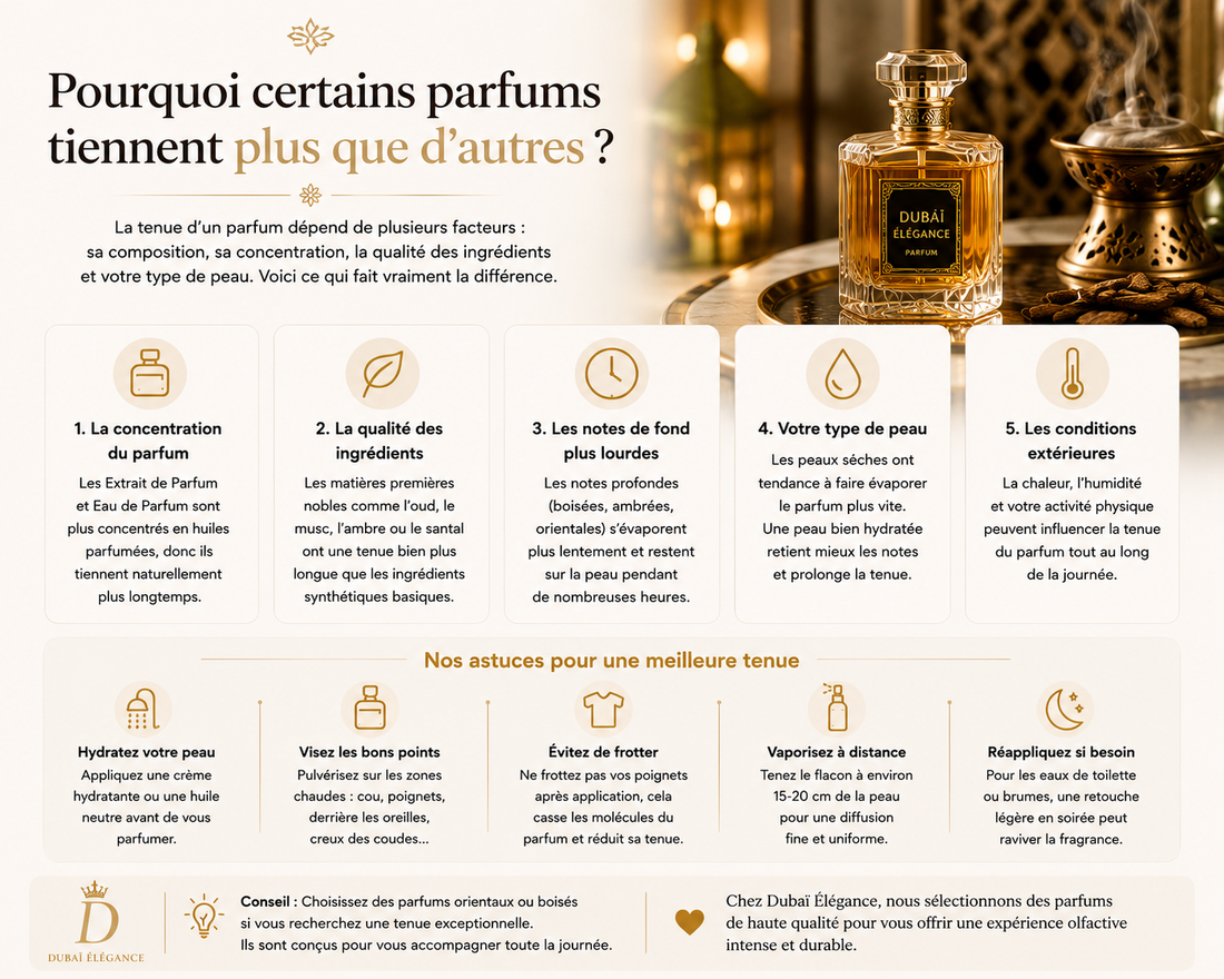 Pourquoi certains parfums tiennent plus que d’autres ?