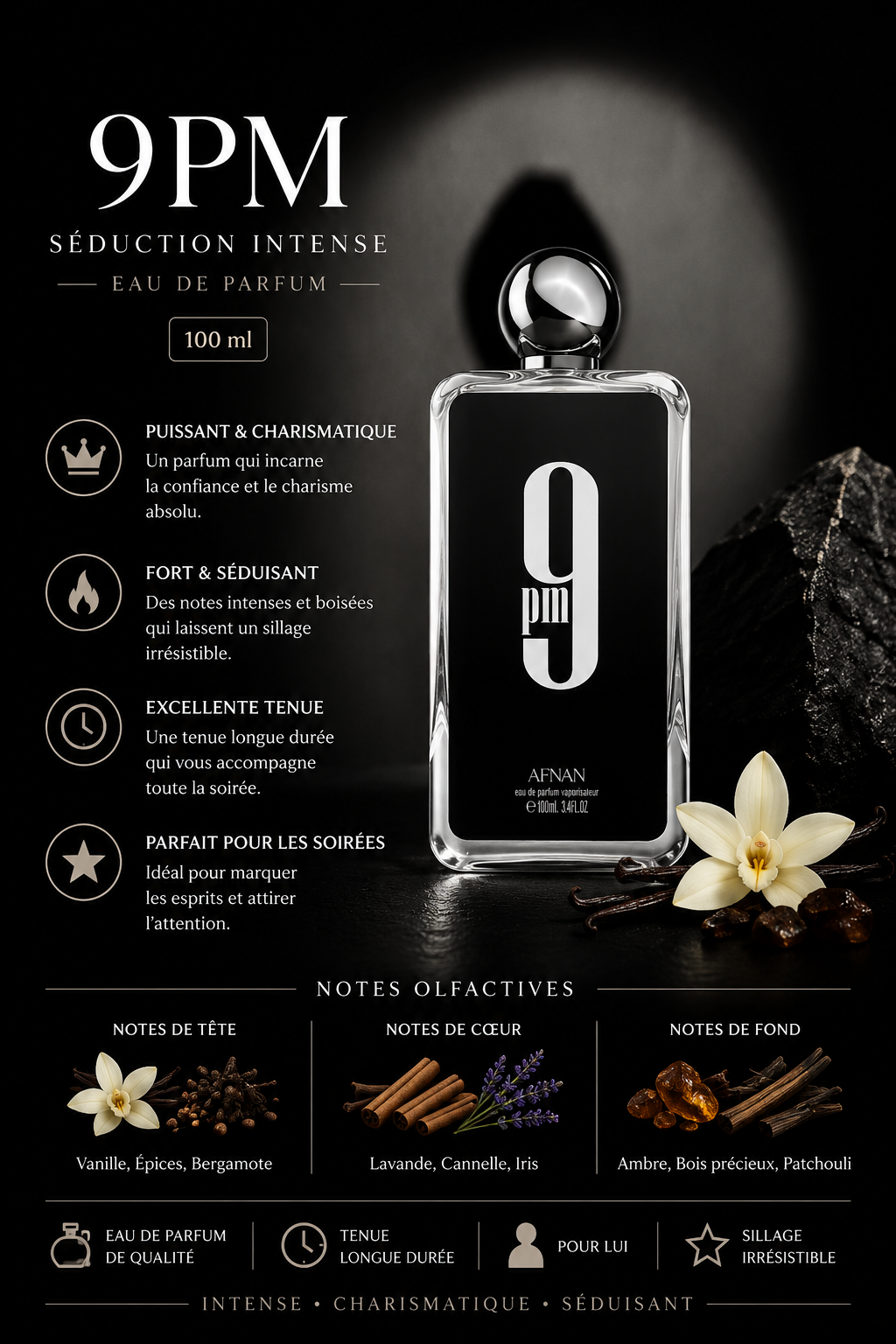 9PM Séduction intense et charisme absolu