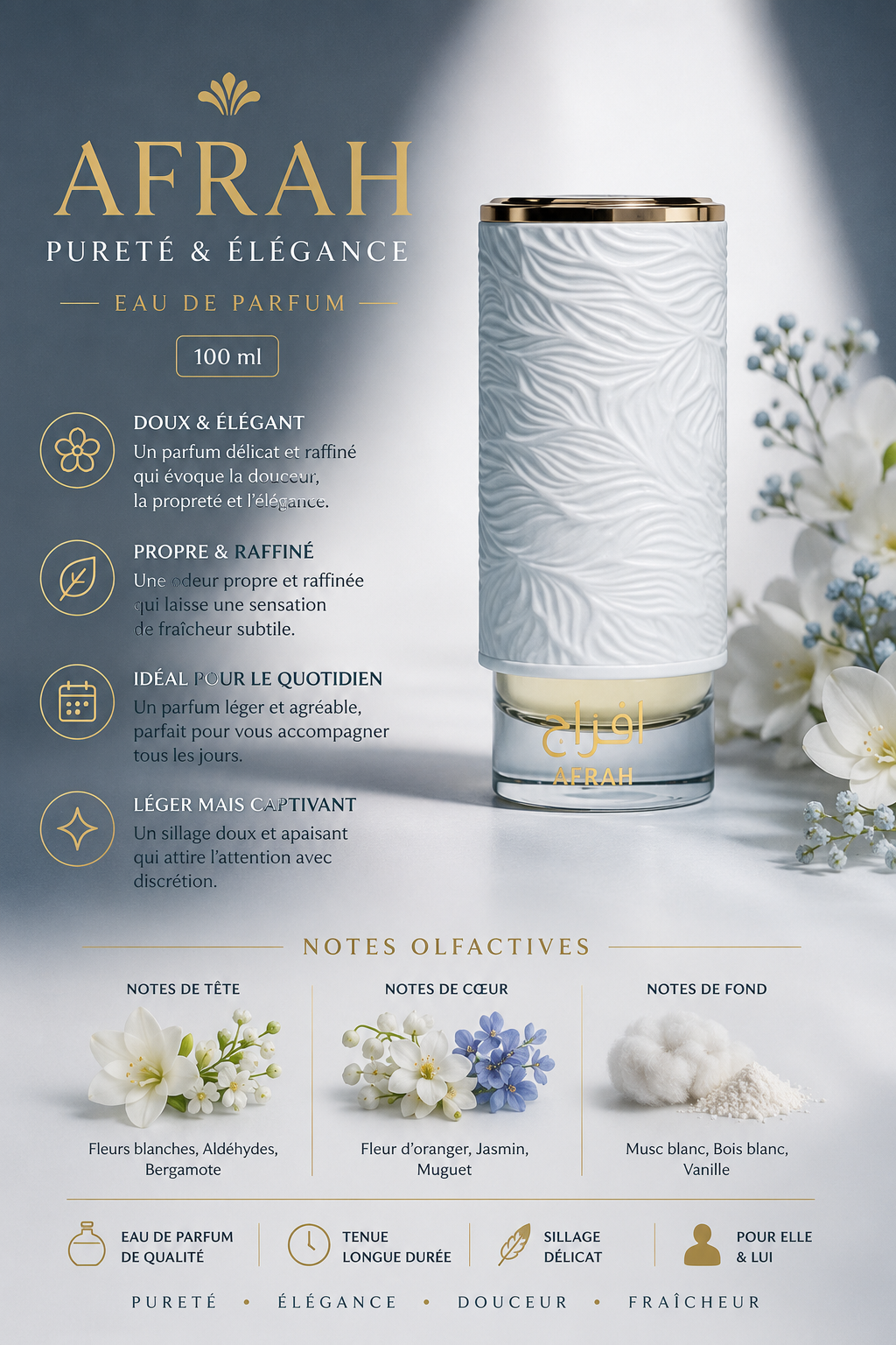 Afrah Pureté et élégance - 100 ml