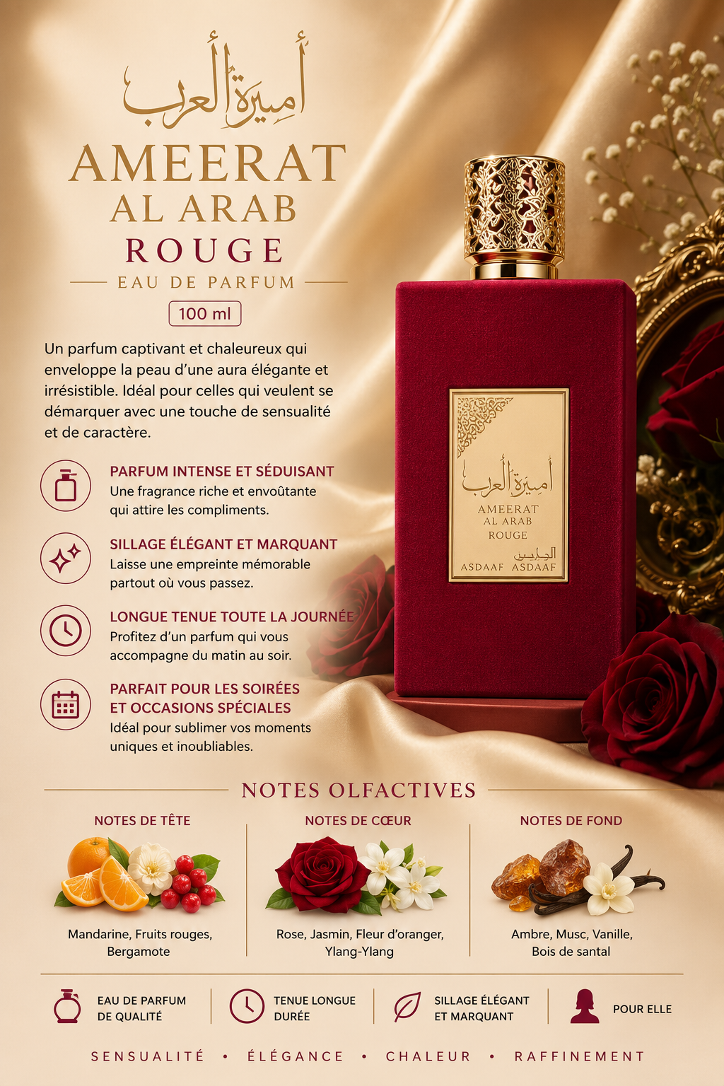 Ameerat Al Arab Rouge - 100 ml