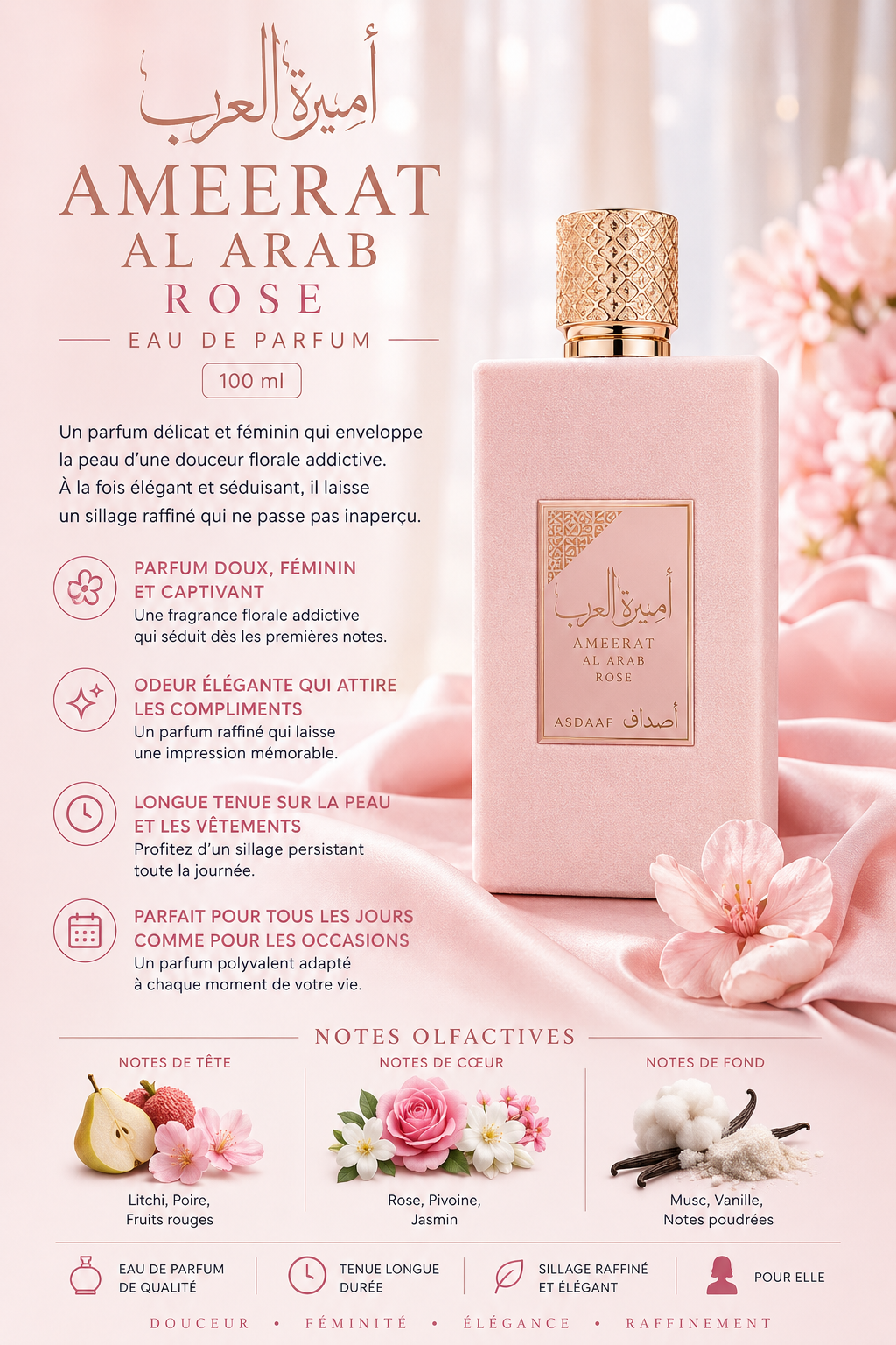 Ameerat Al Arab Rose - 100 ml